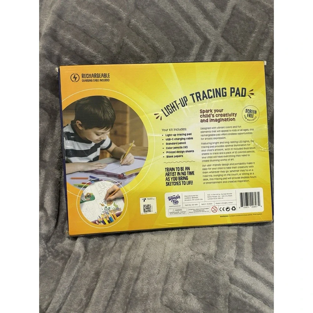 Light Up Tracing Pad for Kids - Arts & Crafts Writing Drawing kit for Girls, Boy